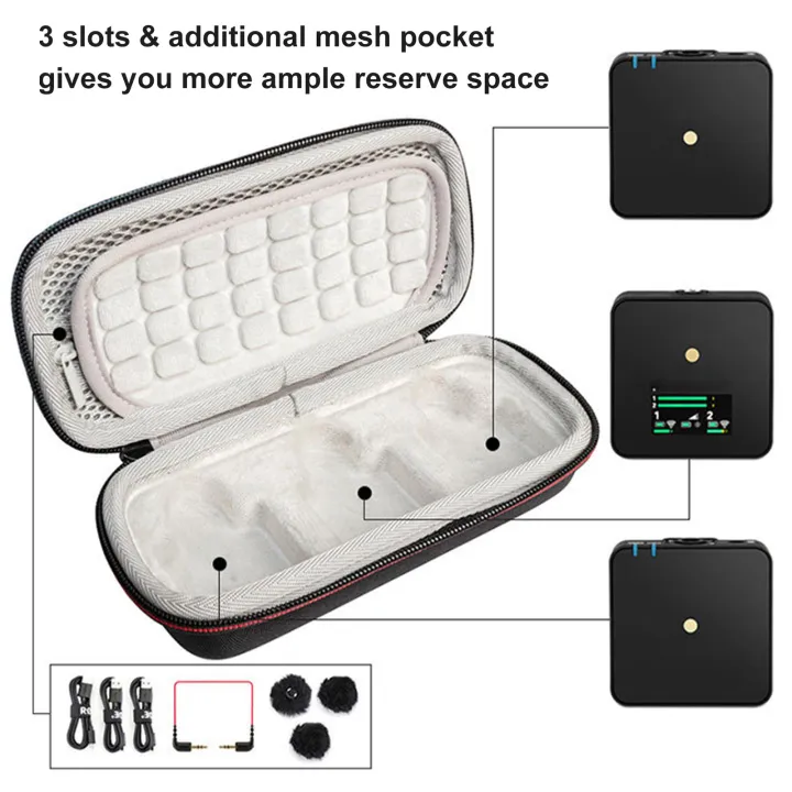 KOKKO%20Microphone%20Case%20Storage%20Bag%20Portable%20Shockproof%20Travel%20Organizer%20Compatible%20For%20Rode%20Wireless%20Go%20Ii%20Wireless%20Microphone%20-%20Image%206