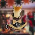Animal Horse Costume Accessories Hair Band Ears Headband Bow Tie Tail for Cosplay Photo without paws. 