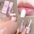 1PC Gege bear Fruit Hydrating Plumping Lip Gloss Crystal Jelly Long Lasting Not Sticky Clear Lips Oil Beauty Care Comestic Tools. 