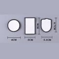 30Pc Sublimation Patches Fabric Iron-on Blank Patches 3 Shapes Repair Patches Sublimation Blank Hat Patch for DIY Crafts. 
