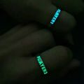 Luminous Ring for Couple Creative Glowing In The Dark Player 1 Player 2 Matching Gaming Ring for Women Men Valentine's Day Gift. 