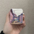【Buried Buzie】INS Korean Anime Sunset Scenery Print Earphone Case For Airpods 1 2 3 Pro Wireless Headphone Cover For Air Pods Pro2 Accessories. 