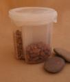 Transparent Plastic Food Storage Dispenser Airtight Container Jar 3 section SMALL. 