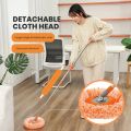 Twist n Squeeze Triangle Shape Extendable Microfiber Mop For Floor 4 Sided  Adjustable Triangular Cleaning Mop Twisting 360° Rotating. 