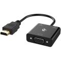 Rankîe 1080P Active HDTV HDMI to VGA Adapter (Male to Female) Converter with Audio for PC, Monitor, Projector, HDTV, Xbox and more. 