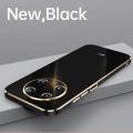 COROGI for Huawei Nova Y90 Back Cover Luxury 6D Plating Soft Case Camera Lens Protection Square Frame Silicone Glossy Shockproof Mobile Phone Cases. 