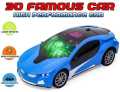 Rechargeable Remote Control High Speed 3D Famous Car With Lights And Left Right Turn Option. 