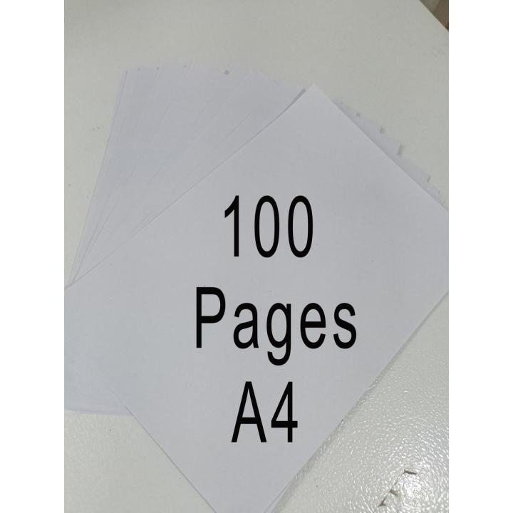 100 Pages of A4 Paper Light Grey Color - Pack of 100 Sheets