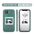 BILI for OPPO F17 Pro / A93 2020 / Reno4 F Back Cover Bear In Photo Frame Multicolor Liquid Silicone Phone Case Soft Square Lens Protection Phone Cases. 