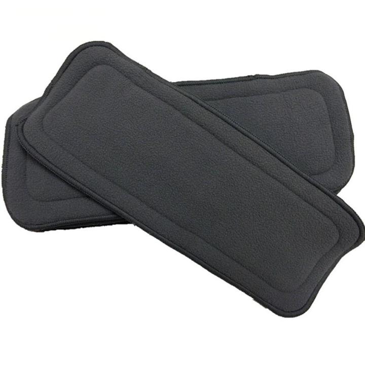 【Good-Love Store】[LilBit] Reusable Washable Bamboo Charcoal Inserts Boosters Liners Real Pocket Cloth Nappy Size:35*13.5cm