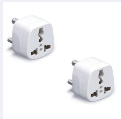 Mobile Charger Converter3 To 2 Pin Converter Plug 2 pin power Plug for Home/Office use