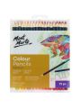 Mont Marte color lead 72 color pencil oily color lead art professional painting pencil set hand-painted coloring brush student painting color pencil MPN0125. 
