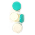 Pack of 3 Empty Cosmetic Containers Cream Pot Jar Refillable plastic 75 Gram. 