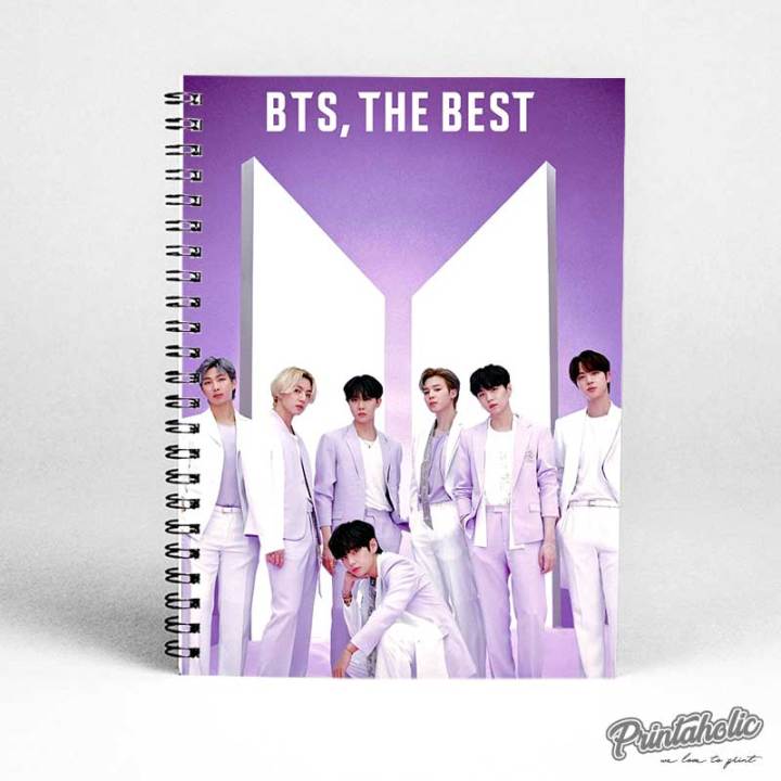 BTS Logo Printed Notebook with free gift, BTS Army, KPOP, STRAY KIDS, SEVENTEEN, Fully Customized Perfect Gift For Army