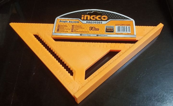 INGCO%20Angle%20Square%207x7"%20Beveled%20edge%20,%20speed%20square%20,%2090%20Degree%20Positioning%20Squares%20,Right%20Angle%20,%20Triangle%20Ruler%20-%20Image%205