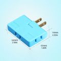 YOGA 2-prong Rotatable Socket Converter 180 Degree Extension Plug Adapter Foldable US Plug Adapter 3 Way Wall Outlet Extender. 