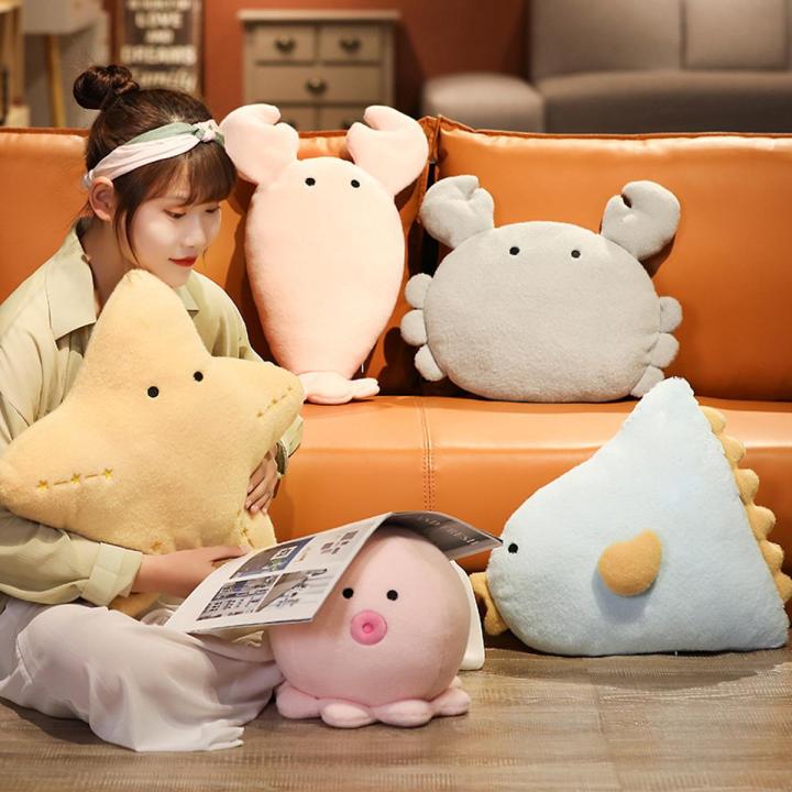 Cute sunfish doll plush pillow doll crab octopus starfish lobster pillow sofa pillow toy