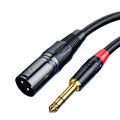 Not Easily Broken Audio To XLR Jack 6.5 Balanced Microphone Cable Mame To Male/Female 6.35 Large Three Core XLR Cable Aux Line Audio Transmission Balanced 6.5mm XLR Microphone Audio Cable for Speaker/Microphone/Amplifier/Mixing Console/Sound Card. 