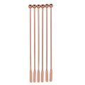 Stainless steel stir bar-6X coffee drink mixer-Rose gold. 