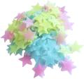 100PC Kids Bedroom Fluorescent Glow In The Dark Stars Glow Wall Stickers Stars Luminous luminous glow sticker. 