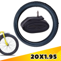 Cycle Tyre  20 inch Bicycle Cycle Mountain Bike Tire Black - 20 X 1.95 Tire Outer  & Inner. 