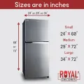 Royal Golden Shade Decorative Fridge Stickers, Door Wrap, Self-adhesive PVC by Royal Decore. 