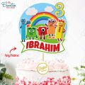 Number Blocks Theme CUSTOMIZED Digital Cake Topper for Boy or Girl 1st Birthday Party Celebration & Perfect Birthday gift with Any Name. 