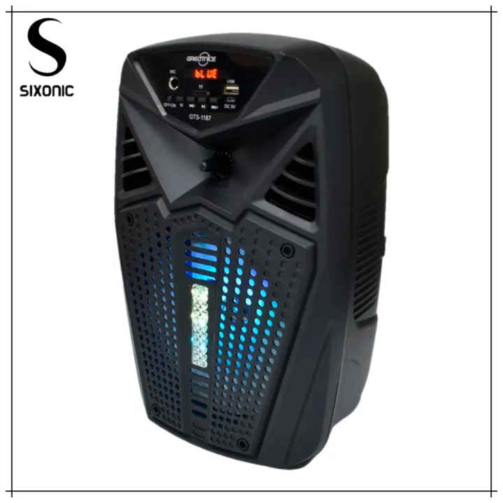 Sixonic%20100%25%20Original%206.5%20Inch%20Portable%20Rechargeable%20Wireless%20Bluetooth%20Speaker%20With%20Microphone%20and%20Remote%20Control%20Super%20Loud%20Woofer%20Speaker%20FM%20Radio,%20USB%20and%20Memory%20Card%20Supported%20-%20Image%208