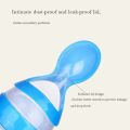 Baby Rice Paste Spoon Cute Squeezing Feeding Spoon Food Grade Silicone Newborn Food Feeder Baby Fresh Fruit Tableware Tools. 