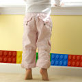 3D Blocks Wallpaper For Kids Room School Decor PVC Wall Sticker Borders DIY Vinyl,Children Teen Classroom Adhesive Wallpaper. 