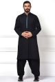 Gul Ahmad Unstitched Cotton Suit for men Black Color Unstitched Fabric Dress Summer Collection. 