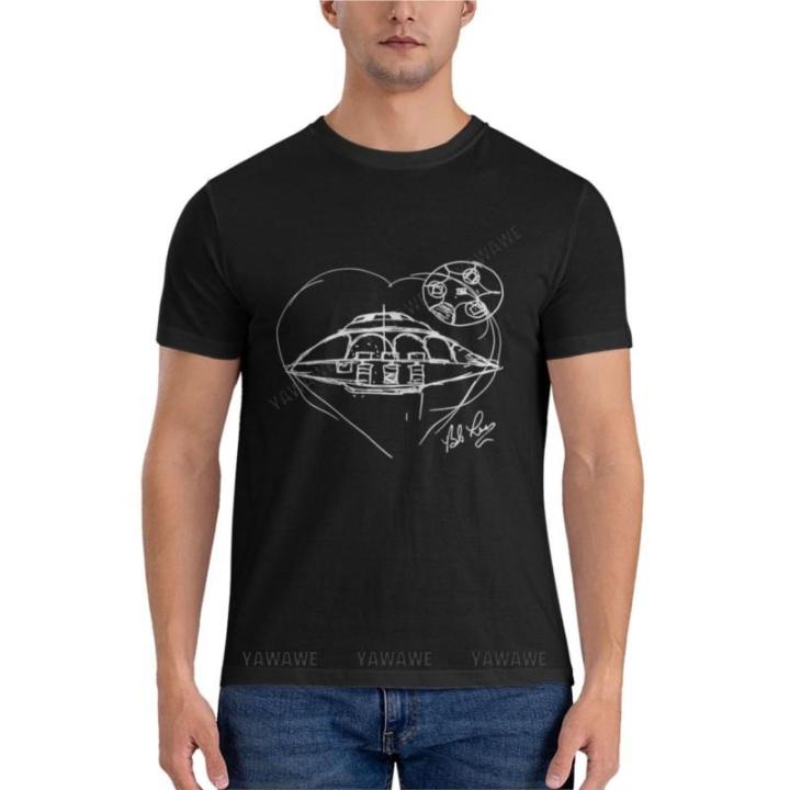 Bob Lazar UAP sketch classic Mens T shirt active T-shirt men's T-shirts heavyweight T shirts for men men clothings