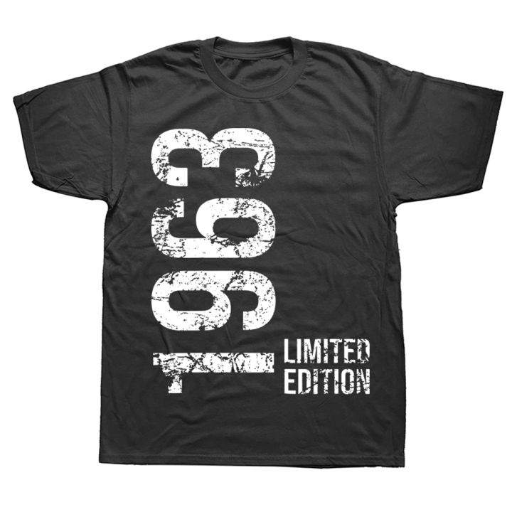 Novelty 60th Birthday 60 Years Retro Vintage 1963 T Shirts Graphic Cotton Streetwear Short Sleeve Birthday Gifts Summer T-shirt