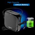 Rolton Portable Voice Amplifier, Megaphone Booster with Microphone Loudspeaker Personal PA System for Voice Amplification. 