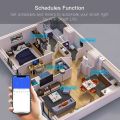 Touch Switch - Smart Switch - Glass Touch Panel - Compatiable with iOS / Android -Compatible with Alexa / Google Assistant - No Hub Required - Black / 1 gang. 