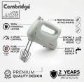 Cambridge Hand Mixer Kitchen Handheld Small Mixer with Beaters and Whisk - HM-03. 