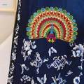 Peacock Patches Embroidery Applique DIY Embroidered Patches for Jacket Shoes 9cmx12cm. 