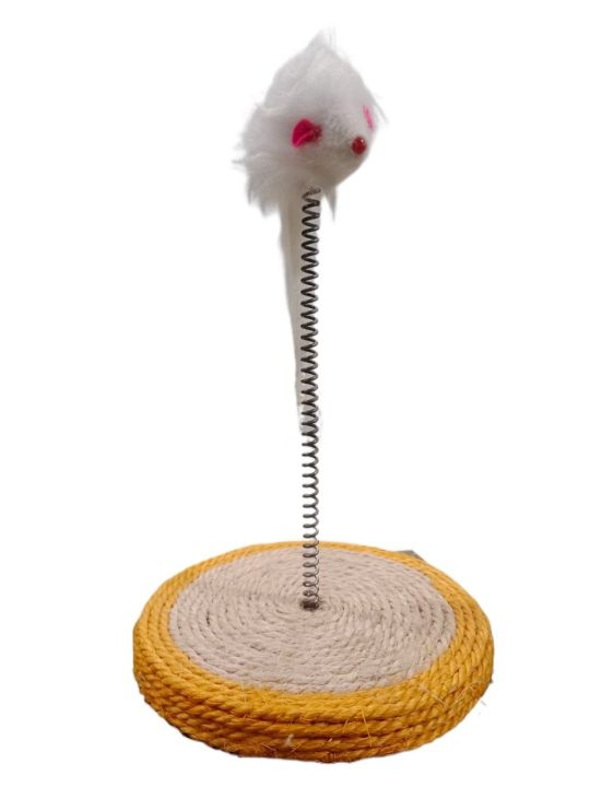 Cat%20Scratch%20Board%20with%20Feather%20Teaser%20Spring%20Sound%20Interactive%20Toy%20for%20Pet%20-%20Image%202