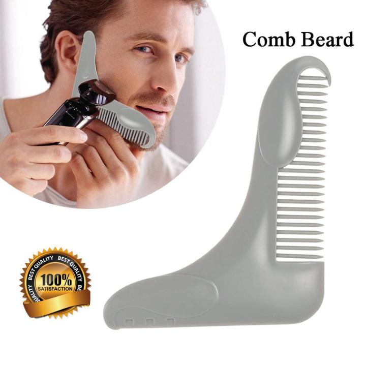 Beard Shaping Tool Template. Beard Shaper Tool PLUS Comb For Line Up and Men Bread Comb