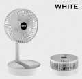 Portable Telescopic Stand Fan | 2024 Desktop Foldable Retractable Small Fan Mini Portable |  6 Inch USB with Rechargeable Battery 3 Speeds Super Quiet Adjustable Height. 