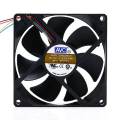 12V DC 4 Inch High Speed Cooling Fan - High Quality Computer Fan wIth 12V Adapter - Size: 92x92x25mm. 