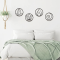 Elite Elegance Medium Size Four Elements Metal Wall Decor, Metal Wall Art, Home Decor, Interior Decoration, Four Elements Symbol, Earth Water Wind Fire, Metal Wall Hanging, Metal Wall Decor For Bedroom, Metal Wall Decoration. 