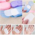Portable Mini Body Washing Bath Test Tube Confetti Foaming Flower One time Paper Soap Slice , paper soap for school. 