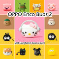 OPPO Enco Buds 2 Cartoon Silicone Earphone Case Cover Shock Resistant Protection for OPPO Enco Buds 2. 