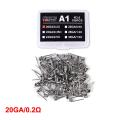 100Pcs/box A1 Coil Wire Heating Resistance Premade Coils DIY Prebuilt Coil Wire Podazz. 