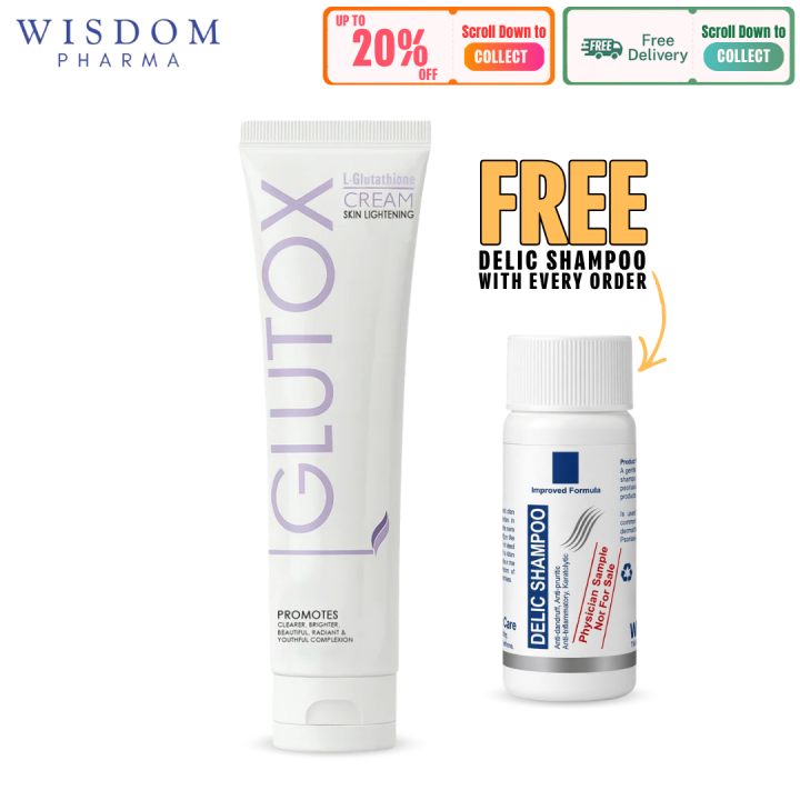 Wisdom Glutox Cream l For Men & Women l Lightens Uneven Skin Tone l Skin  Brightening Cream l Night Cream l Lightens Pigmentation l 30gm | Daraz.pk