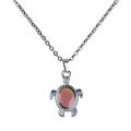 【Solo Yolo】Cute Small Sea Turtle Temperature-Sensitive Mood-Changing Necklace Stainless Steel Necklace Engraving Is Possible Engraving Manufacturer. 
