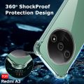 Xiaomi Redmi A3 / Xiaomi Poco C61 / Xiaomi Redmi A3x Anti-shock Clear Acrylic Hybrid TPU Phone Case Cover (Transparent). 
