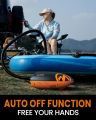 OutdoorMaster 20PSI High Pressure SUP Air Pump Shark - Intelligent Dual Stage Inflation & Auto-Off & Deflation, 12V DC Car Connector, for Inflatable Stand Up Paddle Boards, Boats A R1672 PUUMP. 