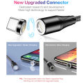 Magnetic Plugs/ Pins/ Connector For Magnetic Fast Charging Cable – 3 Ampere – 7 Pin Connector - Android / Micro USB - Type C – Apple iPhone iOS – Strong Magnet Connector - 360 Degree Rotation - Data Transfer Plug. 